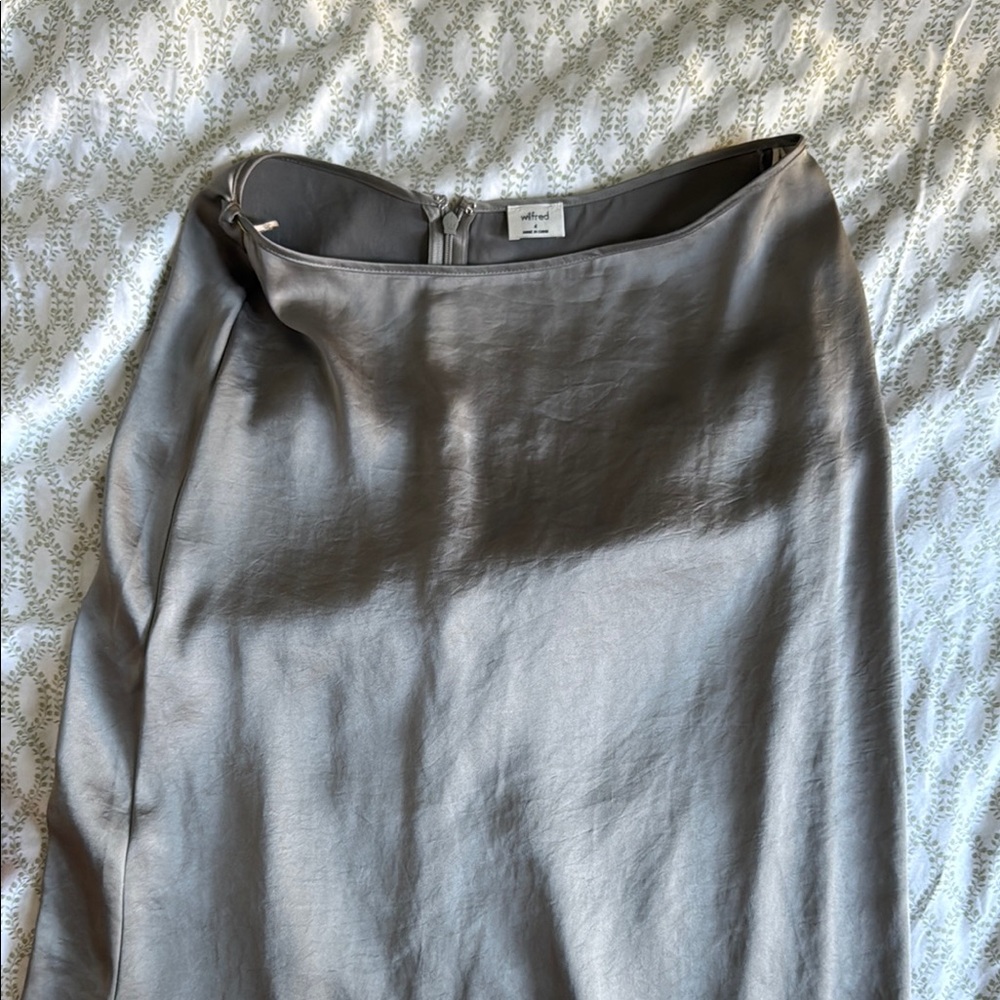 Wilfred Gray Midi Pencil Skirt for Work